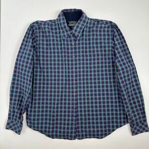 Vintage Authentic Rockies Jeanswear Miller Style Button Front Plaid Shirt